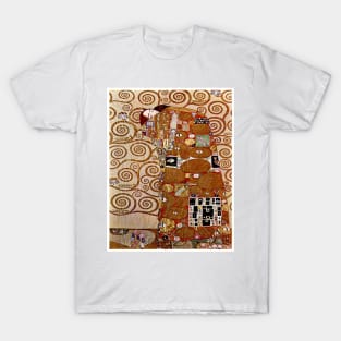 Gustav Klimt The Embrace Fulfillment 1905 Painting Print T-Shirt